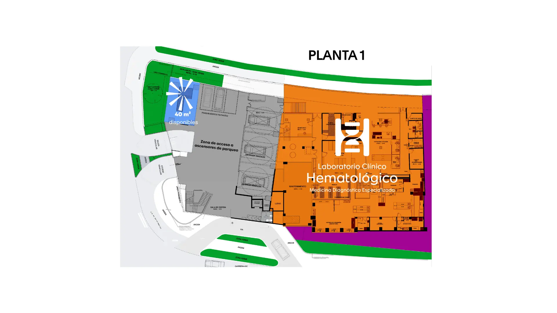 Plano de cada piso Los Cerros